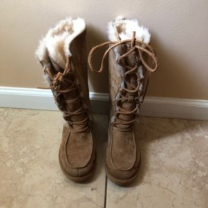 Lace up Ugg boots